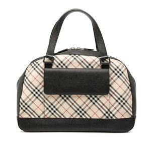 Pre-Loved Burberry Nova Check Canvas Handbag